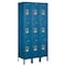 Salsbury Industries Wardrobe Locker, 36" W, 15" D, 78" H, (3) Wide, (9) Openings, Blue 63365BL-U - alternate 1